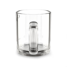 Load image into Gallery viewer, Glass Mug — 10oz Clear Coffee/Tea Mug with GLOW Theory Logo