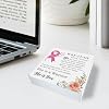 Load image into Gallery viewer, Breast Cancer Survivor Gifts for Woman, Breast Cancer Care Gifts for Women Patients, She is a Warrior Inspirational Wooden Sign Desk Decor